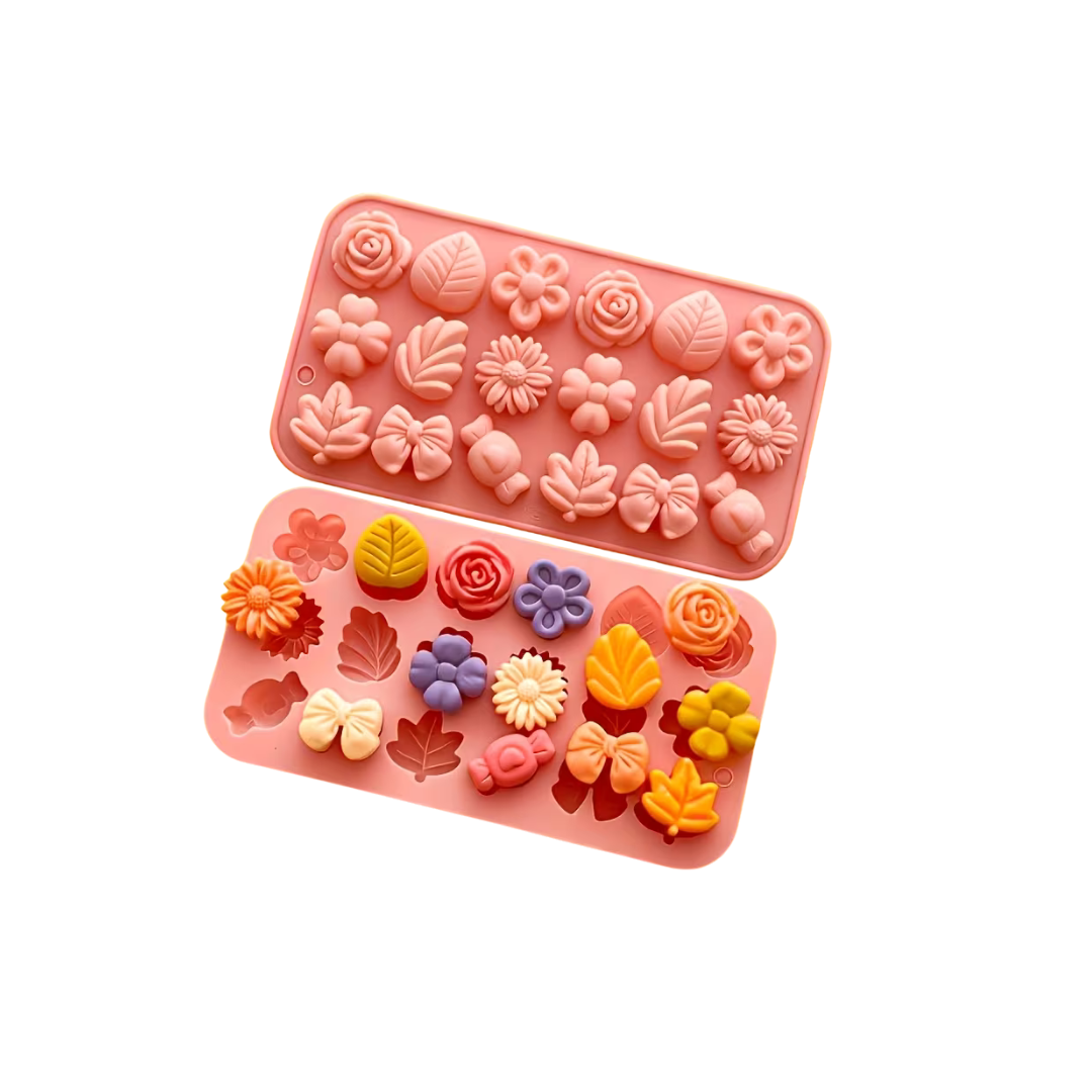 Molde Florecitas mini mixtas