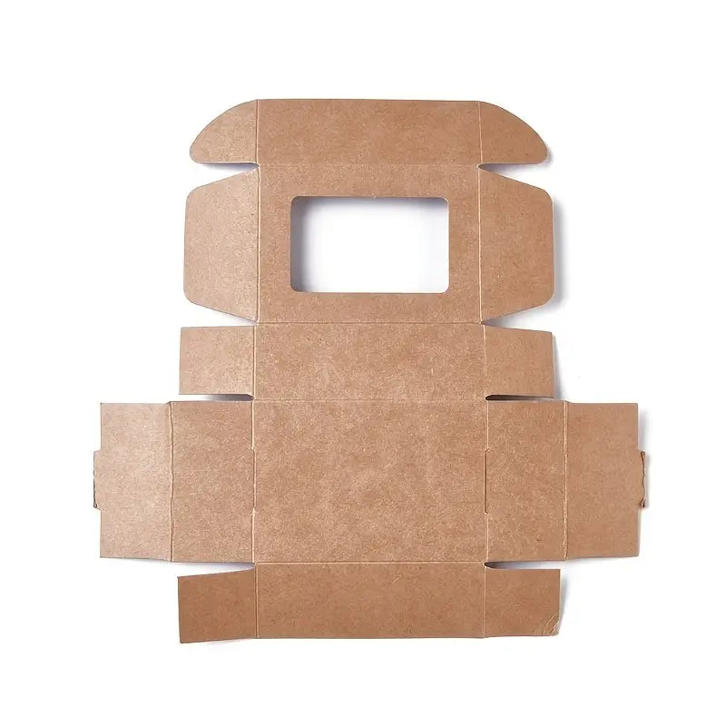 Caja Kraft Rectangular Ventana