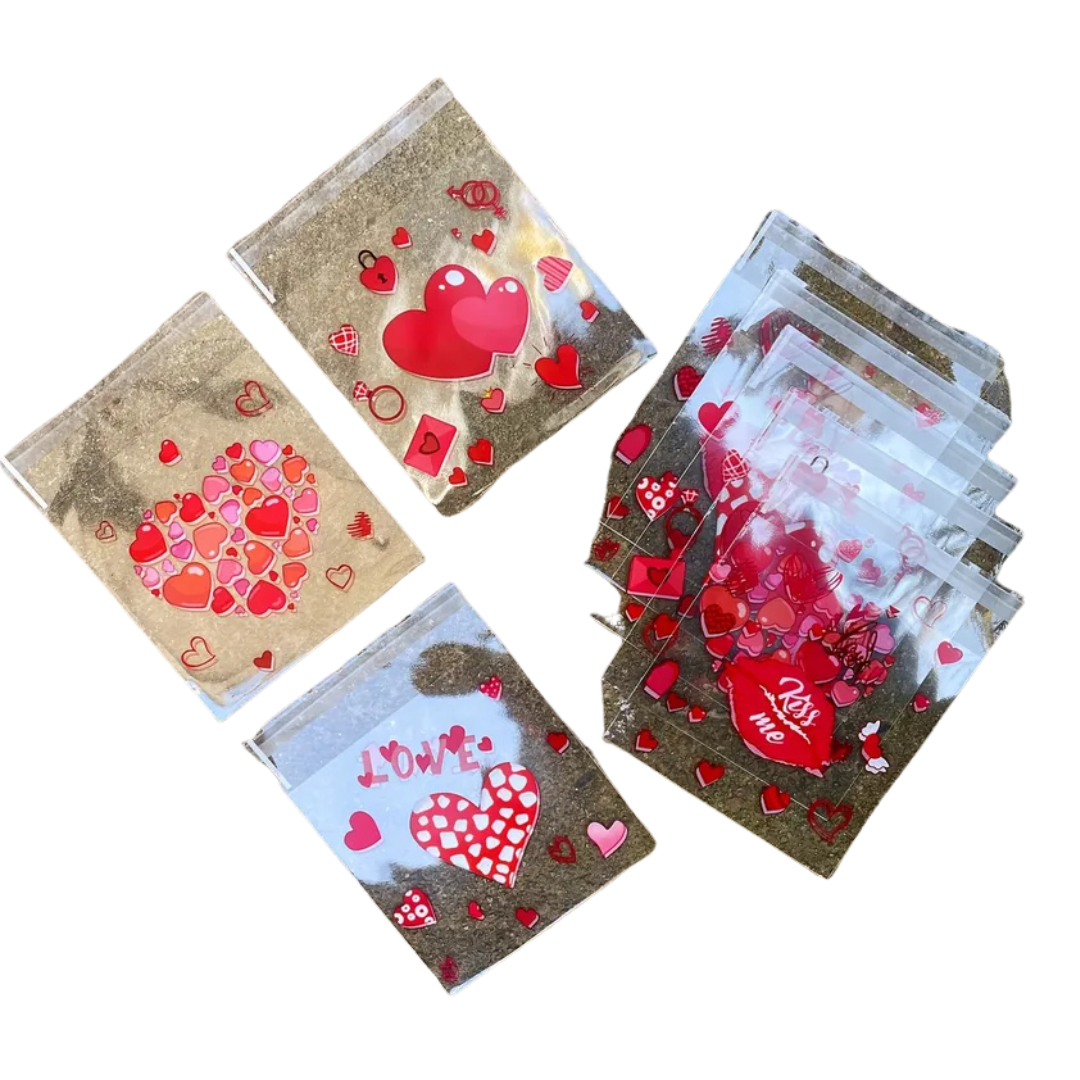 Funditas pequeñas mixtas corazones