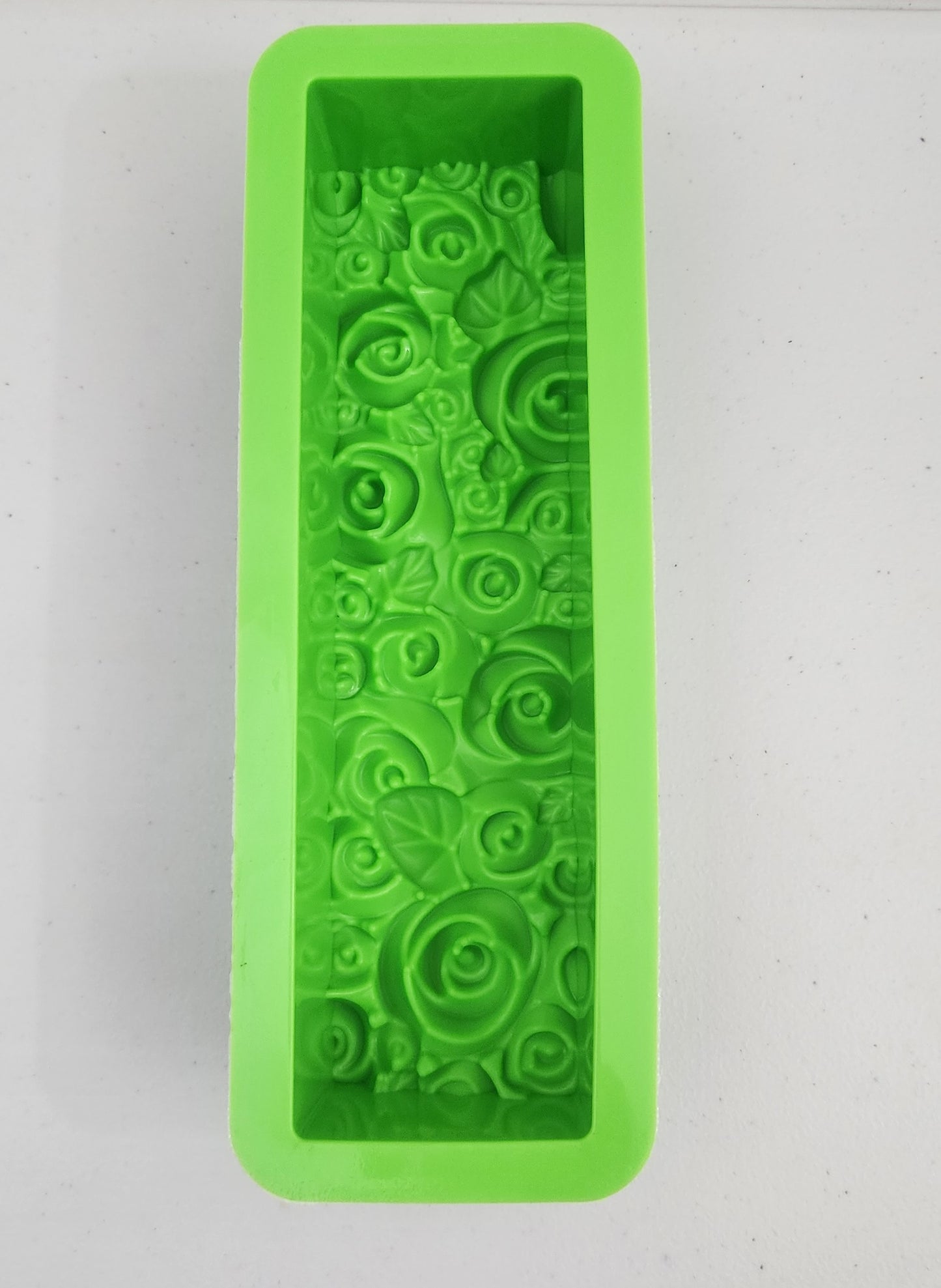 Molde Silicón Rectangular Flores