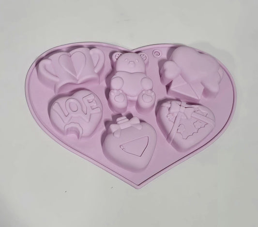 Molde Corazon Variedad diseños