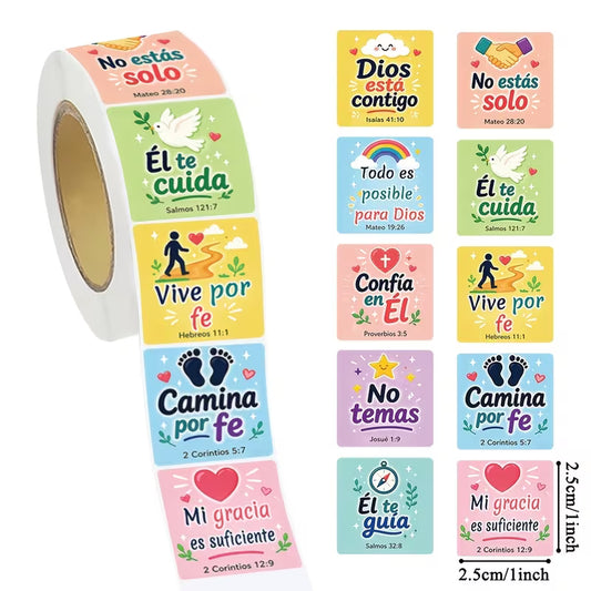 Stickers mensajes inspiradores cristianos