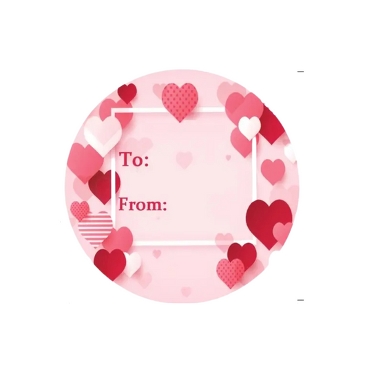 Stickers Redondo Corazones