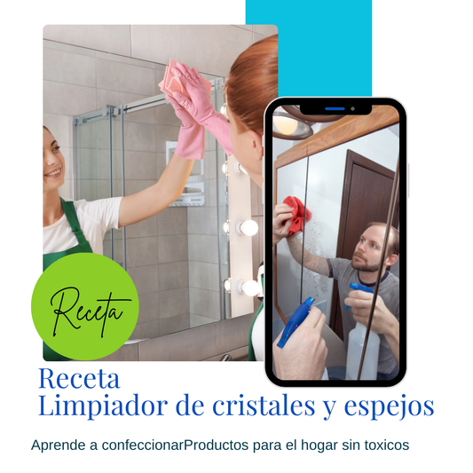 Receta Limpiador de cristales y espejos