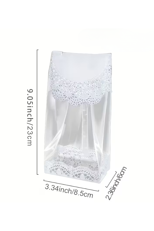 Funda Clear con Bordes en encaje