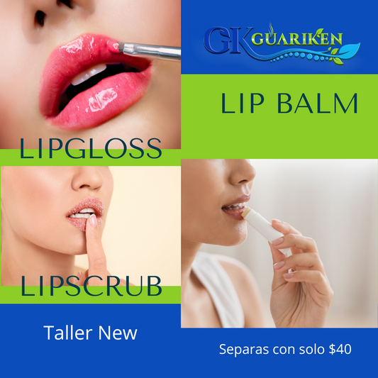 Taller Variedad de Lipgloss,Lipbalm y Scrub de labios ($40 Deposito)